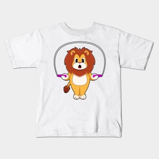 Lion Jumping rope Rope Kids T-Shirt